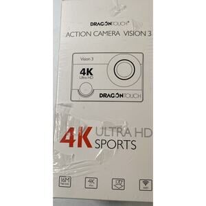 Dragon Touch Vision 3 Black 4K Ultra HD Sports Waterproof Action Camera/Z